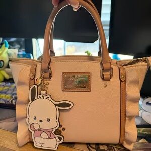 Charming Satchel in Cream and Tan